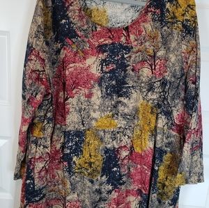 Maxi plus size "fall colors" dress by Shein 4X